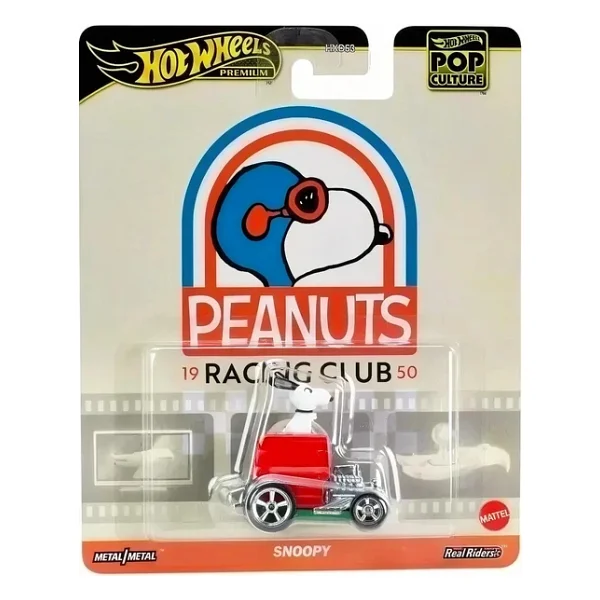 Hot Wheels Premium Pop Culture Peanuts 1950 Racing Club Snoopy Hxd63-Hvj42 - Görsel 3