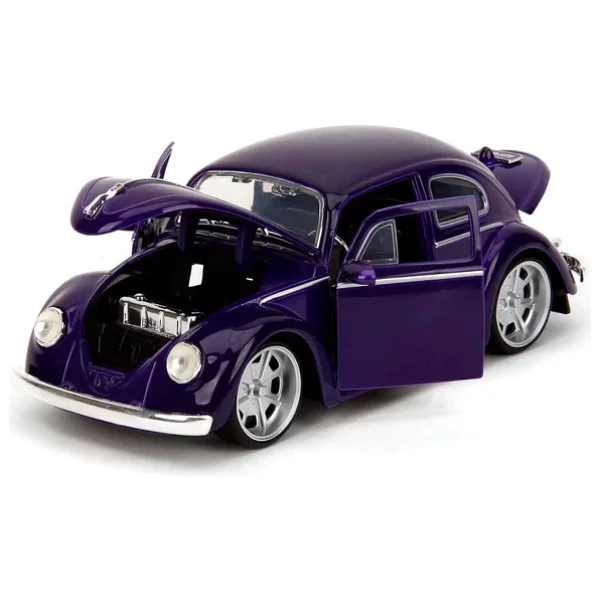 Jada 1/24 Wednesday 1972 Vw Beetle With Wednesday & Thing Figures - Görsel 6