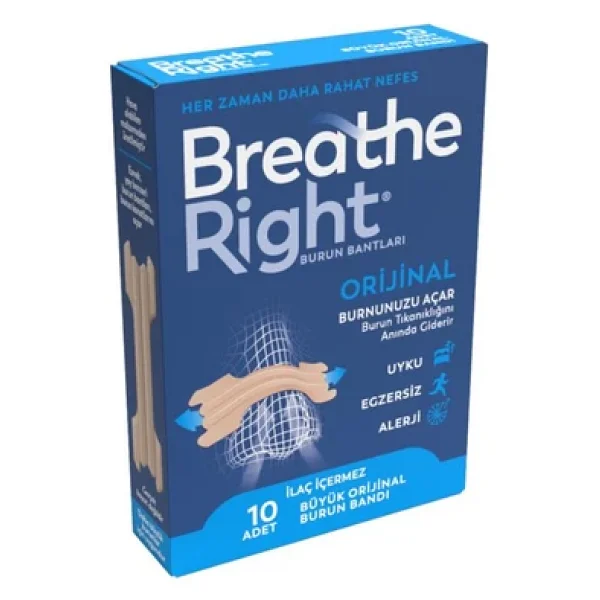Breathe Right Orijinal Büyük Boy 10'lu Burun Bandı - Görsel 6