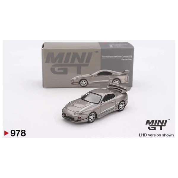 Mini Gt Mgt00978 Toyota Supra Veilside Combat V-Iı Combat Grey 1:64 Model Araba - Görsel 3