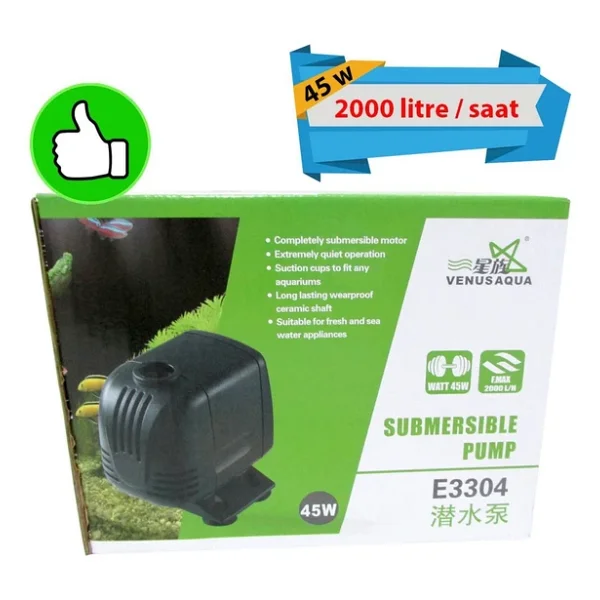 Venusaqua E-3304 2000 Lt / H 45 W Akvaryum Kafa Motoru - Görsel 3