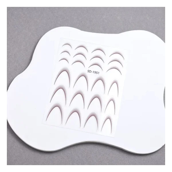 Ombre Efekt French Tırnak Sticker Koyu Bej Nail Art Sd-1951 - Görsel 2