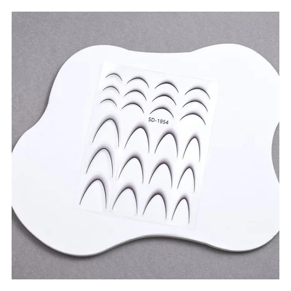 Ombre Efekt French Tırnak Sticker Siyah Nail Art Sd-1954 - Görsel 2