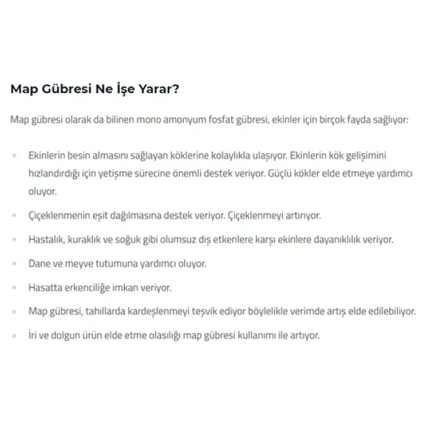 Gübretaş Map 12 61 Damla Sulama 25 Kg Yaprak Gübresi - Görsel 3