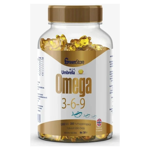 Green Store Umberalla Plus Omega 3-6-9 200 Kapsül - Görsel 6