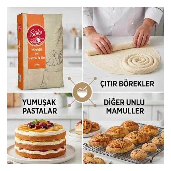 Söke 25 Kg Böreklik Ve Pastalık Un - Görsel 6