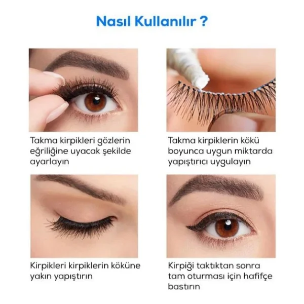 Su Geçirmez Kirpik Yapıştırıcısı Glue Siyah Renk - Görsel 4