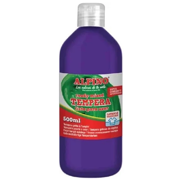 Alpino 500 Ml Tempera Boya Mor - Görsel 3