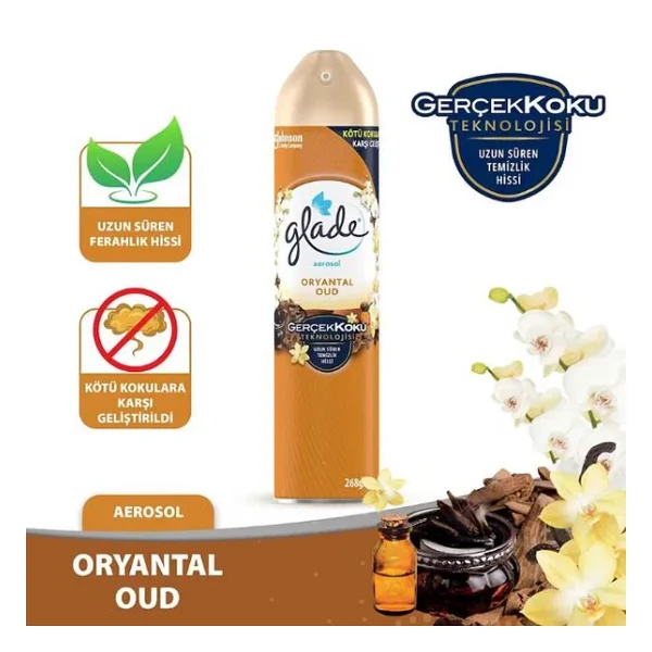 Glade Aerosol Oryantal Oud 300 Ml Oda Kokusu - Görsel 3