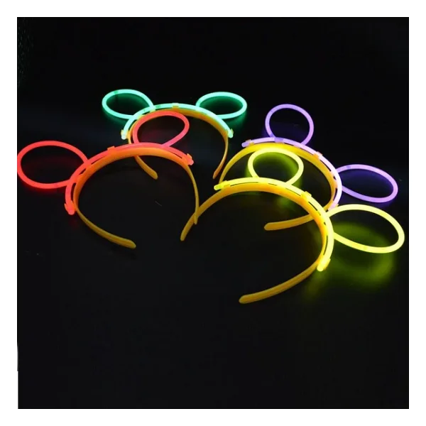 Glow Taç Fosforlu Taç Karışık Renk 12 Adet - Görsel 9