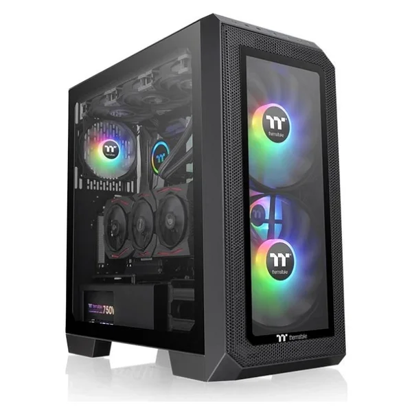 Thermaltake View 300 Mx Ca-1p6-00m1wn-00 Argb Fanlı Siyah E-Atx Oyuncu Kasası - Görsel 8