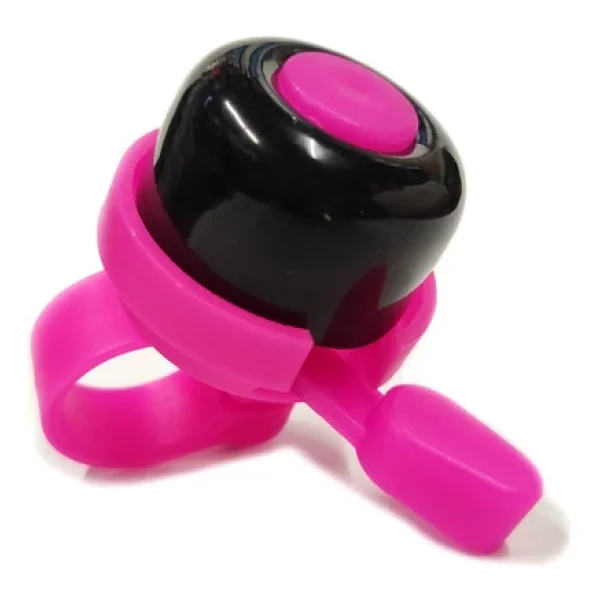 Sarissa Cocuk Bisikleti Zil 1. Kalite Plastik Govde Metal Can Pembe Siyah - Görsel 3