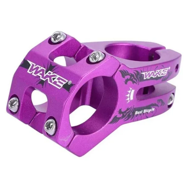 Wake Desenli Mor Bisiklet Kısa Gidon Boğazı 40mm Bisiklet Yedek Parça Aksesuarı Best Bicyle - Görsel 3