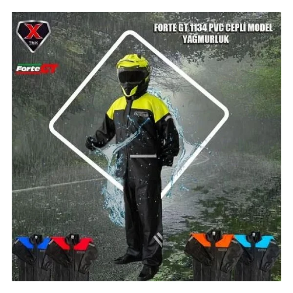 Forte Gt 1134 Pvc Motosiklet Yağmurluk - Görsel 5