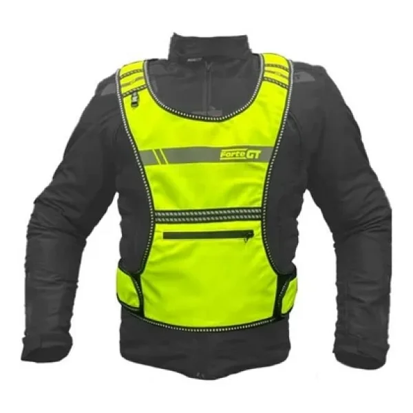 Forte Gt Xbyc 1179 Motosiklet Reflektif Yelek Yanları Ayarlanabilir Cırtlı 2xl-6xl Beden - Görsel 3