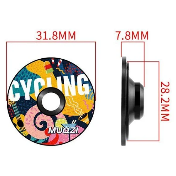 Bisiklet Furş Kapağı Gidon Boğazı Tıpası Kapak 1-1/8" Gidon Boğaz Kapağı Gidon Boğaz Kapağı Model R - Görsel 7