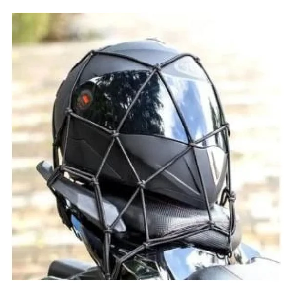 Tex 2010 Ahtapot Motosiklet Kancalı Kask Filesi Evrensel Kask Filesi Plastik Kancalı 40 X 40 Cm Siyah - Görsel 4