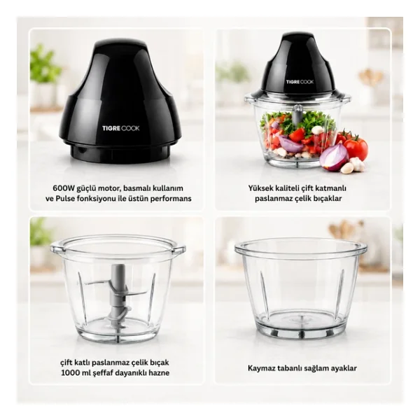 Tigrecook Instantchopper Fıt 600 W Rondo - Görsel 8