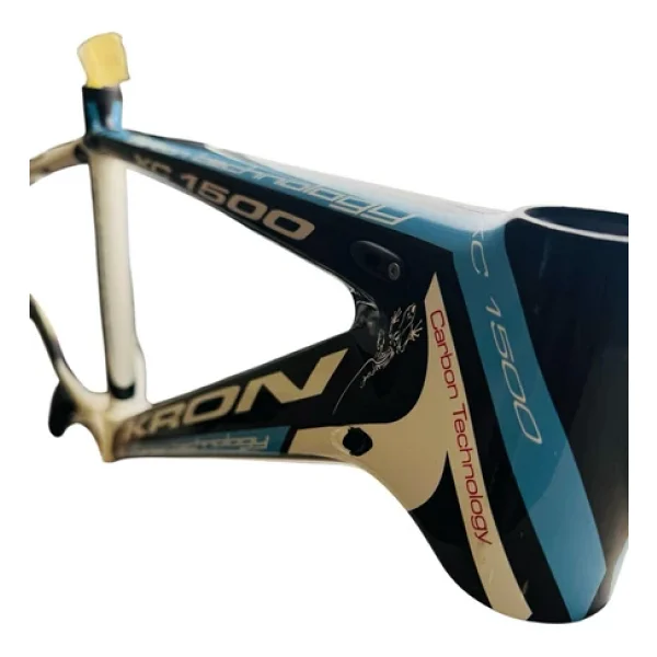 Kron Xc 1500 Modeli 26 Jant Karbon Kadro 26 Jant Carbon Bisiklet Kadrosu Gövdesi Siyah Mavi - Görsel 4