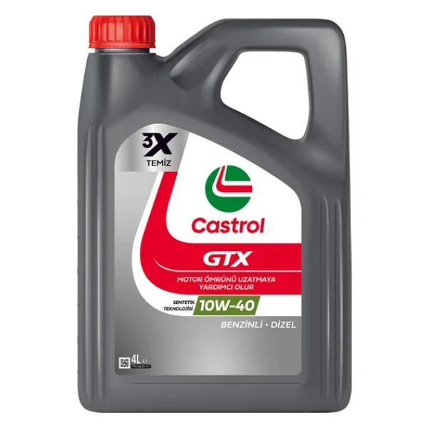 Castrol GTX Ultraclean 10w-40 A/B 4 Lt Motor Yağı - Görsel 3