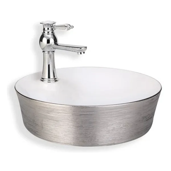 Lena E-5002G Tezgah Üstü Porselen Lavabo - Görsel 4