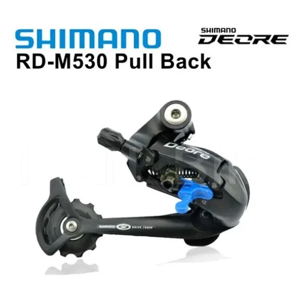 Shimano Shımano Deore St-M530 9'lu Arka Aktarıcı 9v Siyah Ters Bacak Pull Back Geri Çalışır - Görsel 4