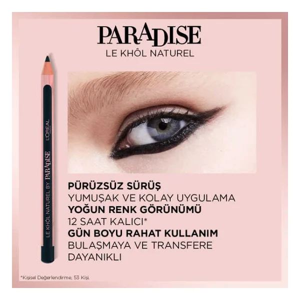 L'oreal Paris Paradise Le Khol Göz Kalemi 102 Pure Espresso - Görsel 3