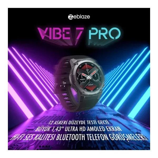 Zeblaze Vibe 7 Pro Akıllı Saat Siyah - Görsel 7
