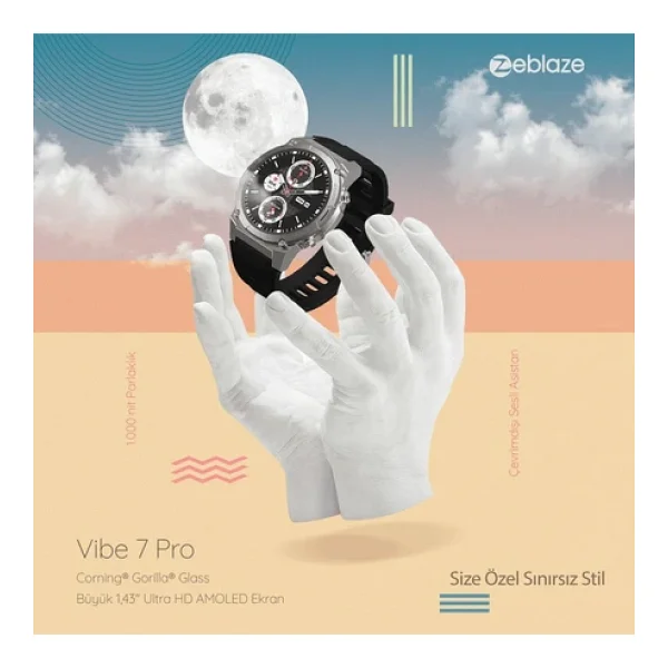 Zeblaze Vibe 7 Pro Akıllı Saat Siyah - Görsel 6