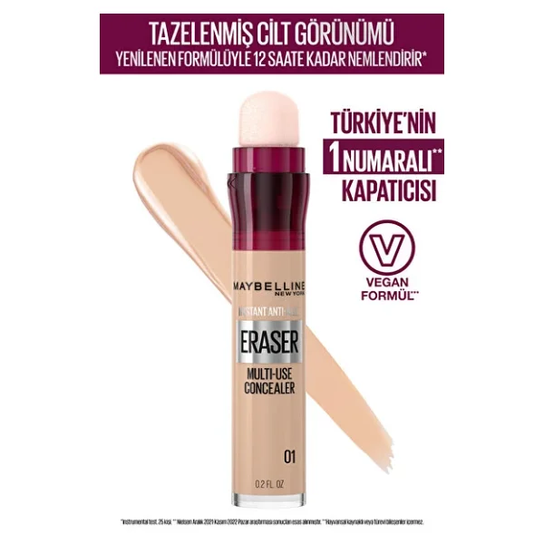 Maybelline New York Instant Anti Age Eraser Light 6.8 Ml Kapatıcı - Görsel 7