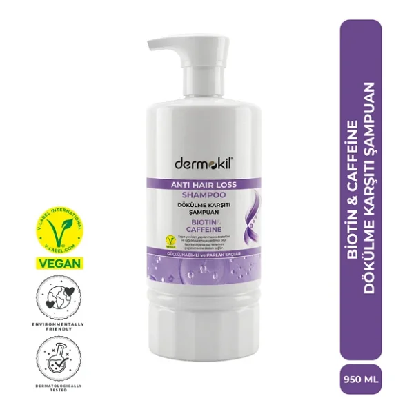 Dermokil Biotin & Caffeine 950 Ml Saç Dökülmesine Karşı Şampuan - Görsel 3