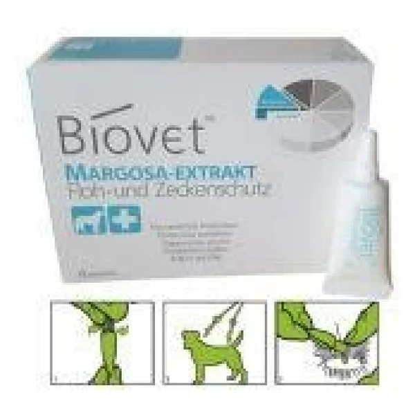 Biovet Bitkisel 4'lü Orta Irk Köpek Pire Kene Damlası - Görsel 6