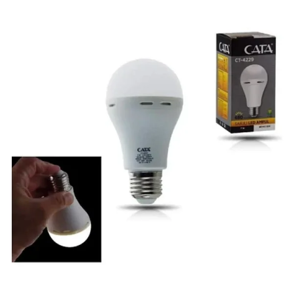 Cata Ct-4229 Beyaz Işık 7 W E27 Şarjlı LED Ampul - Görsel 4