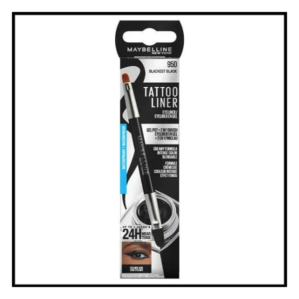 Maybelline Tattoo Liner Gel Pot 950 Blackest Black Eyeliner - Görsel 3
