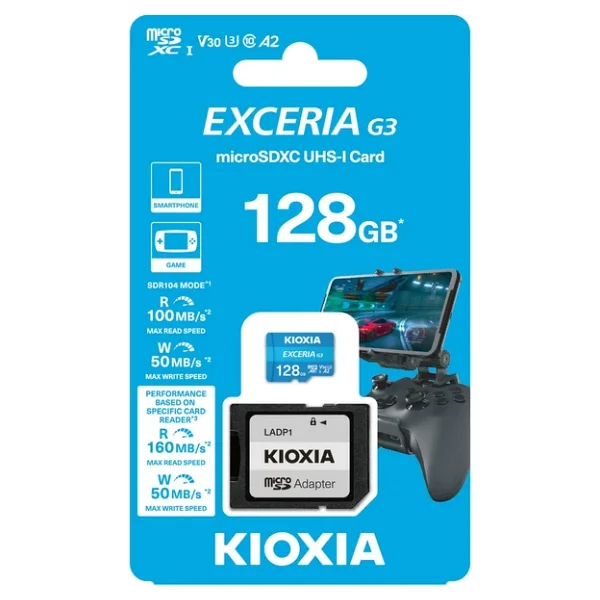 Kioxia Exceria G3 Lmex3l128gg2 Class 10 Uhs-I U3 A2 V30 128 GB Micro Sd Kart - Görsel 6