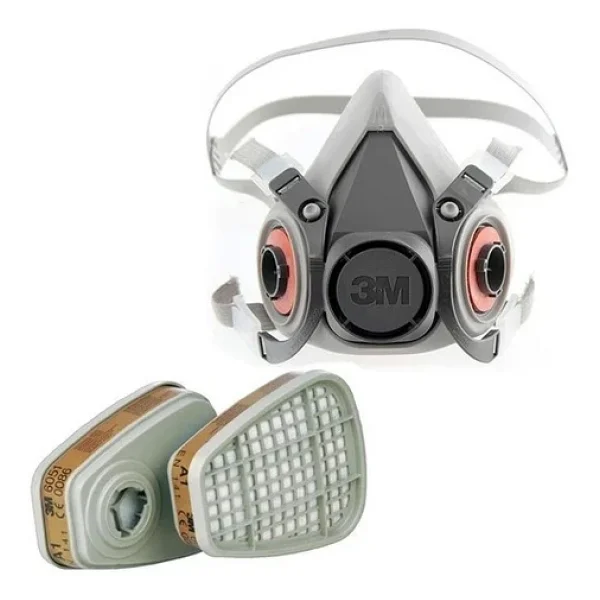 3m 6200 Yarım Yüz Maskesi Ve 6051 A1 Maske Filtresi - Görsel 4
