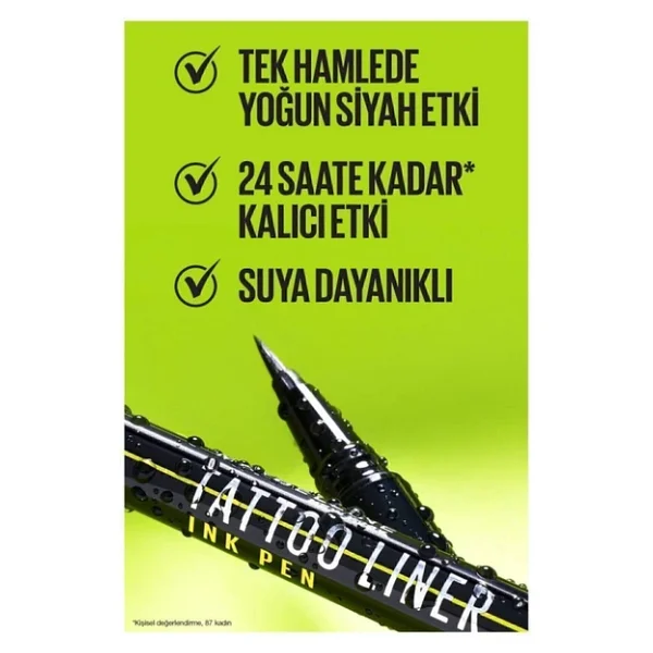 Maybelline Tattoo Liner Ink Pen 882 Pitch Brown Eyeliner - Görsel 3