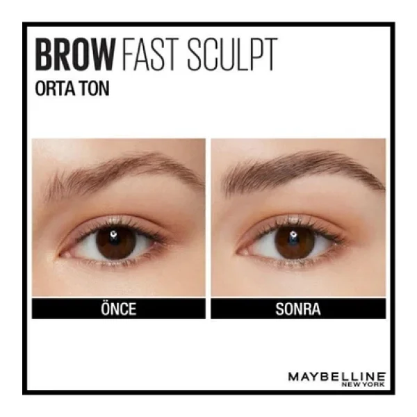 Maybelline Brow Fast Sculpt Jel Kaş Maskarası 04 Medium Brown - Görsel 5