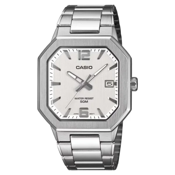 Casio Standart Mtp-B195d-7avdf Çelik Kordon Gümüş Kol Saati - Görsel 5