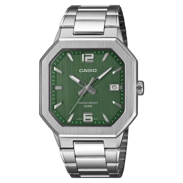 Casio Standart Mtp-B195d-3avdf Çelik Kordon Yeşil Kol Saati - Görsel 4