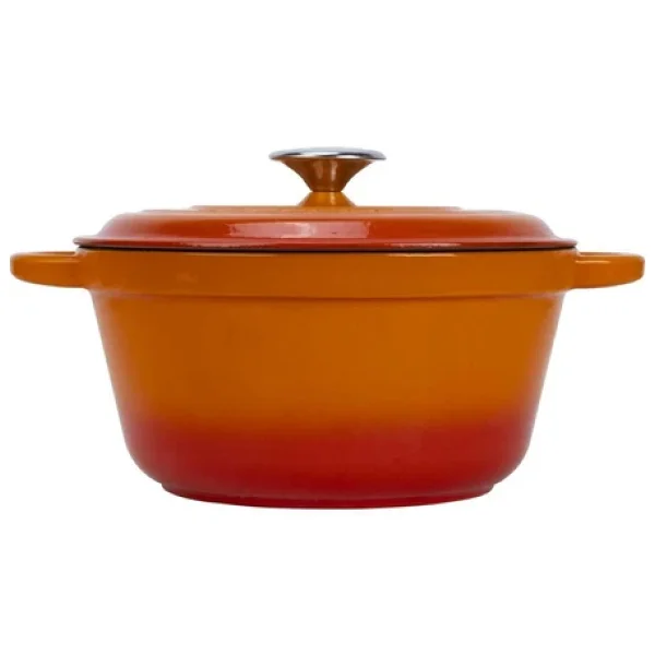 Lava New Heritage Yuvarlak Turuncu 24 cm Döküm Tencere - Görsel 10