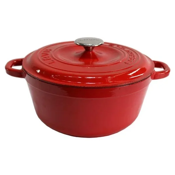 Lava New Heritage Yuvarlak Kırmızı 26 Cm Döküm Tencere - Görsel 5