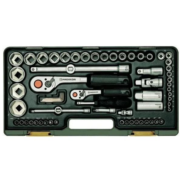 Proxxon 23286 1-4" 1-2" 65 Parçalı Lokma Takımı - Görsel 6
