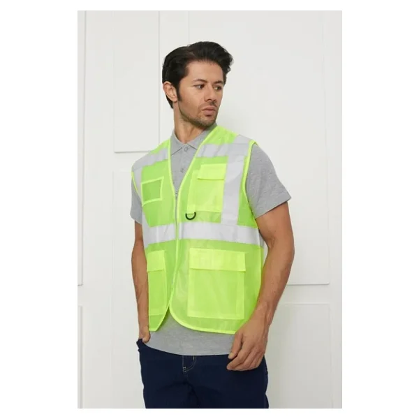 Orange Safety Mühendis Tipi Ikaz Yeleği (Sari) - Görsel 5