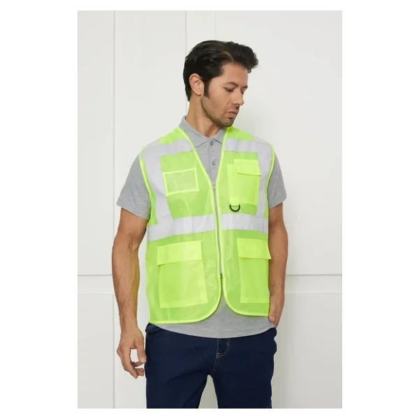 Orange Safety Mühendis Tipi Ikaz Yeleği (Sari) - Görsel 6