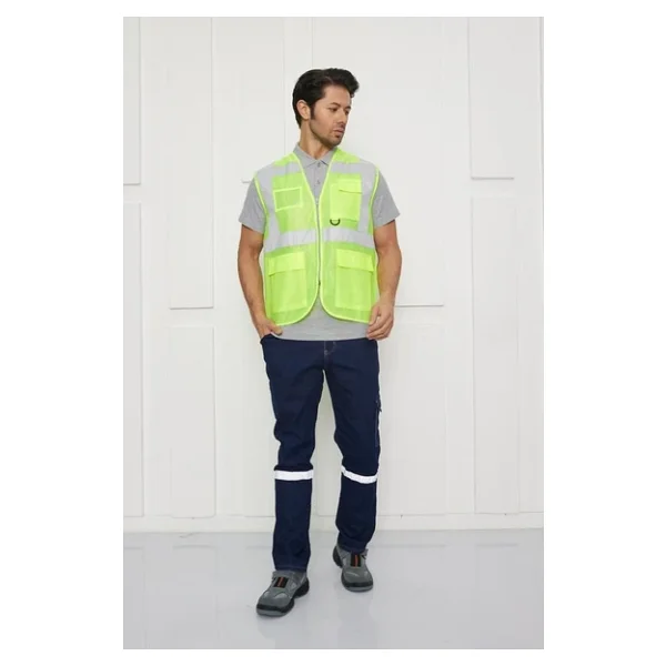 Orange Safety Mühendis Tipi Ikaz Yeleği (Sari) - Görsel 3