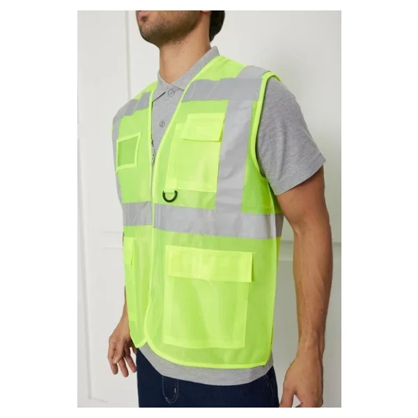 Orange Safety Mühendis Tipi Ikaz Yeleği (Sari) - Görsel 9