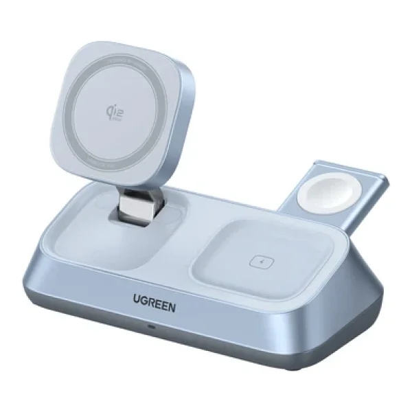 Ugreen Magflow 55677 3in1 Magsafe Kablosuz Hızlı Şarj Aleti - Görsel 3