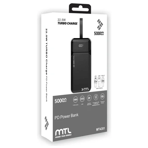 Mtl Mt4351 50000 mAh Hızlı Şarj Powerbank - Görsel 7