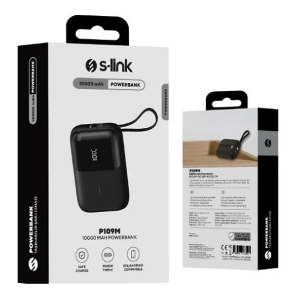 S-Link P109m Siyah 10000 mAh Powerbank - Görsel 4